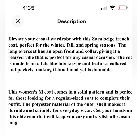 Zara textured felt  coat  ⭐️New collection ⭐️ - Picture 16 of 16